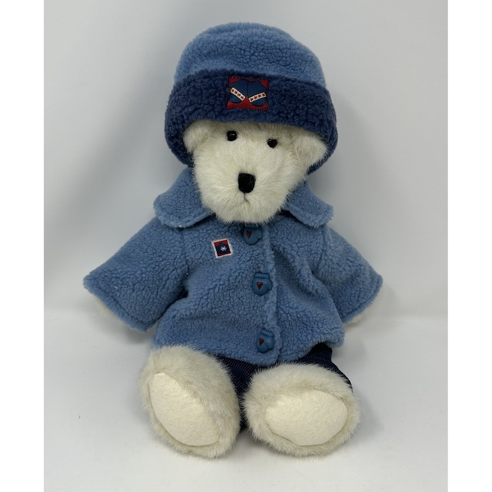 Boyds Bears LUDWIGG V. BURRBRUIN #904022 2002 Plush 14" Blue Fleece Outfit NWT